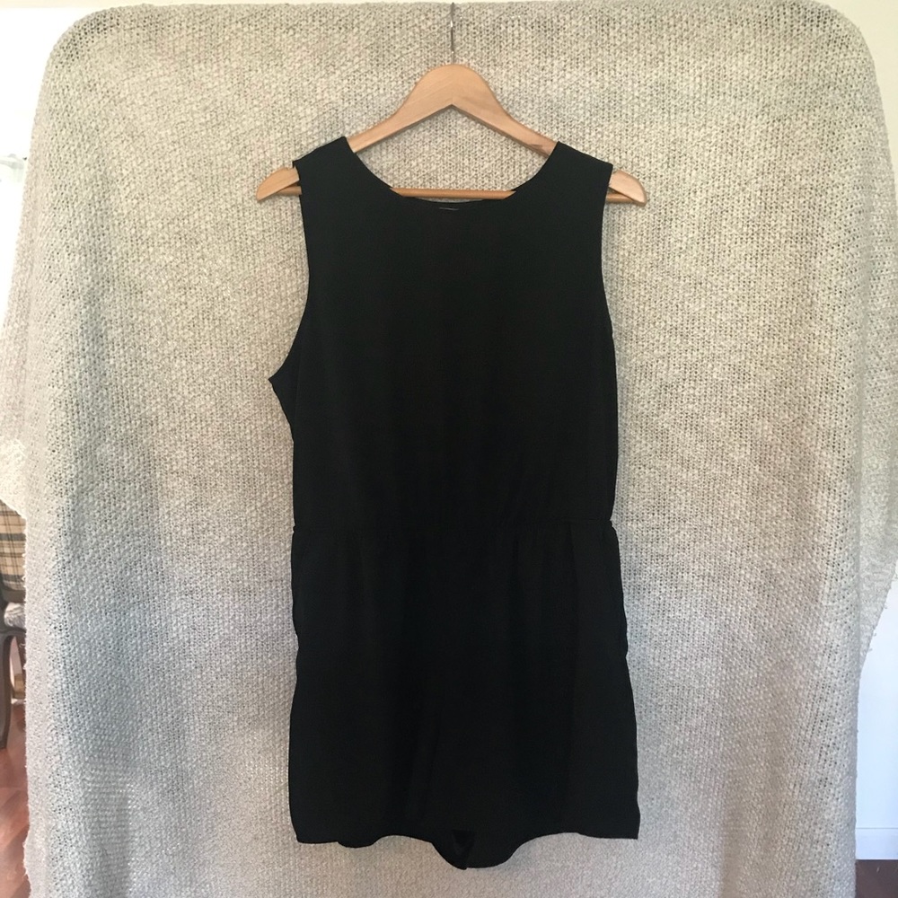Black short romper